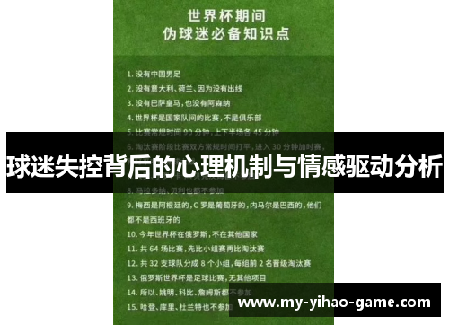 球迷失控背后的心理机制与情感驱动分析
